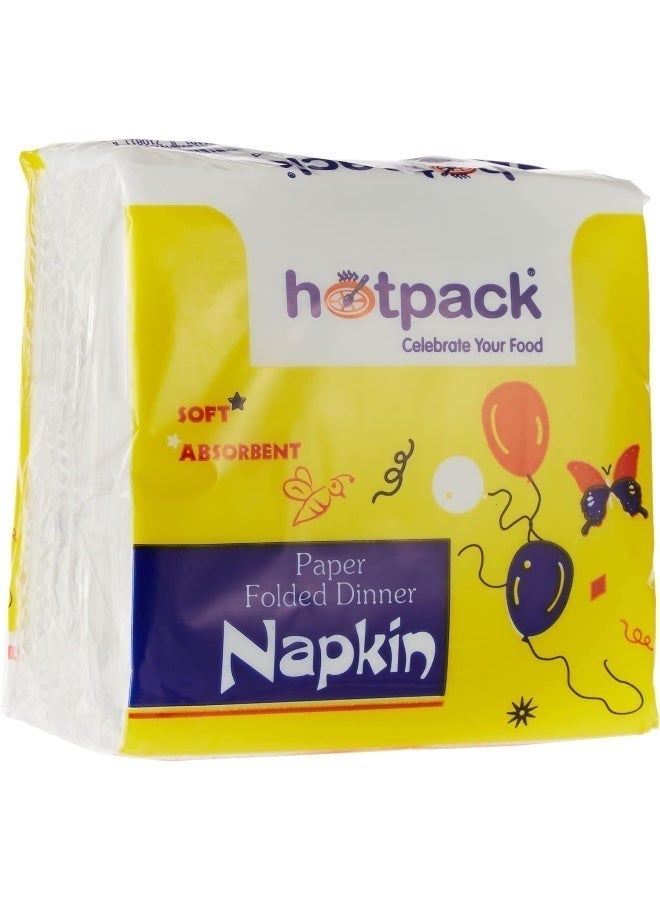 Hotpack مناديل ورقية هوت باك - 30 × 30 سم - 100 قطعة، بيضاء - Image 5