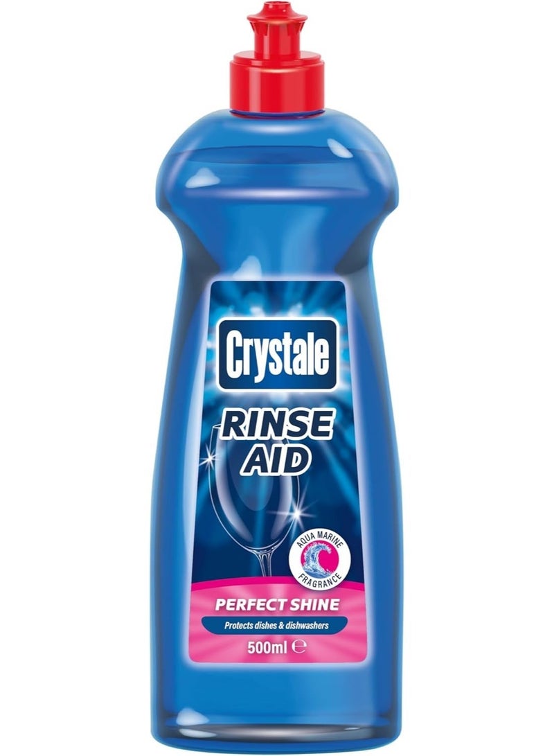 Crystale Dishwasher Rinse Aid for Crystal Shine - 500 ml Suitable for All Dishwashers - Image 1