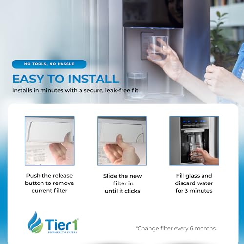 Tier1 RWF1031 Refrigerator Water Filter Replacement for PureSource2 WF2CB - 3 Pack | Water Filter for Fridge | Replacement for WF2CB, NGFC 2000, 1004-42-FA, 469911, 469916, FC100, EWF2CBPA - Image 4