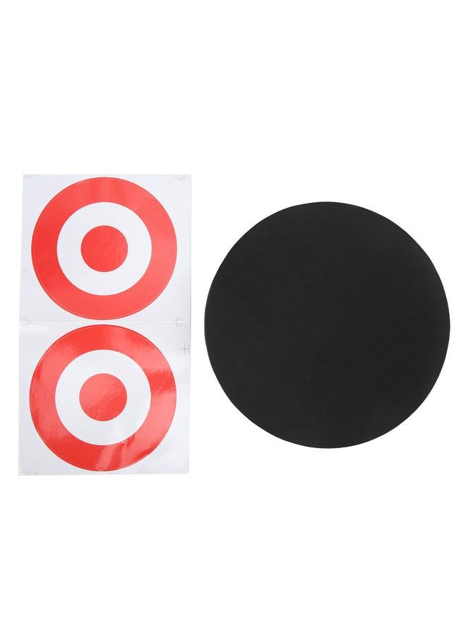 Thoraya EVA Foam Round Moving Archery Target Bow Arrows Shooting Practice Board for Indoor and Outdoor Black  - Image 1