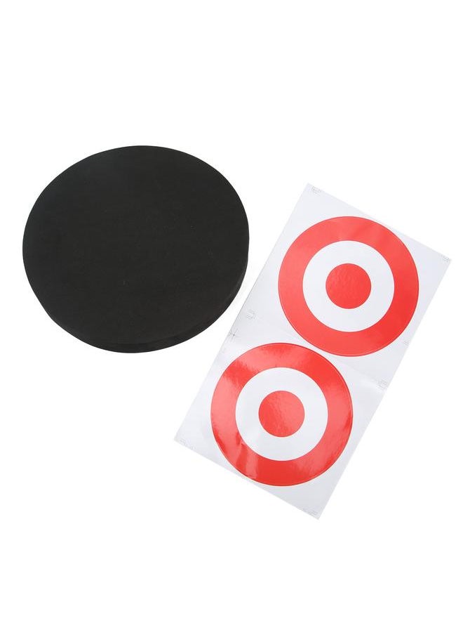 Thoraya EVA Foam Round Moving Archery Target Bow Arrows Shooting Practice Board for Indoor and Outdoor Black  - Image 5