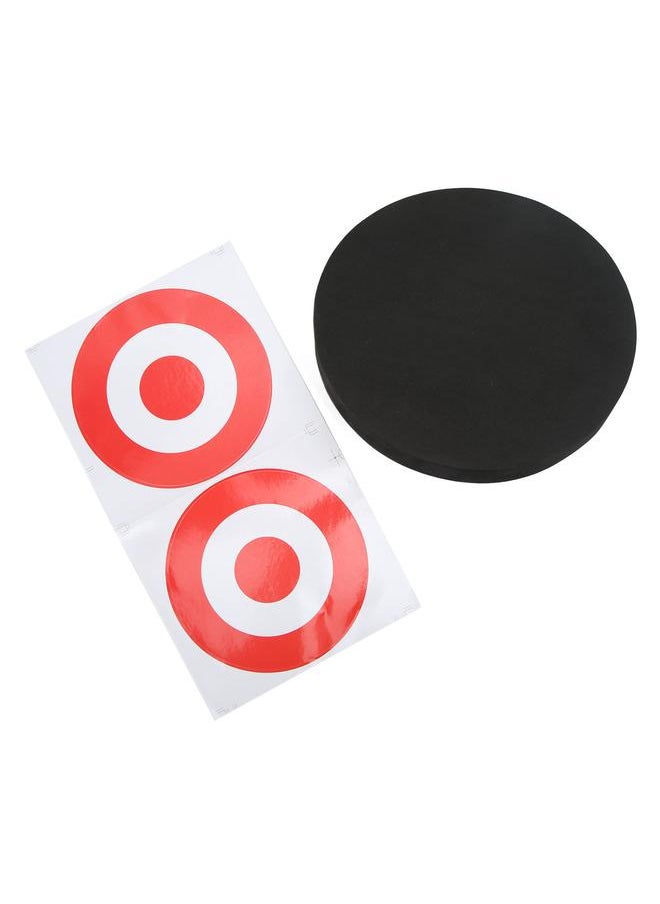 Thoraya EVA Foam Round Moving Archery Target Bow Arrows Shooting Practice Board for Indoor and Outdoor Black  - Image 3