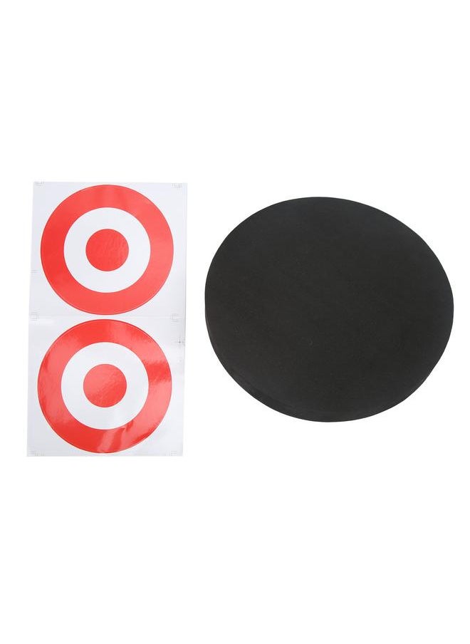 Thoraya EVA Foam Round Moving Archery Target Bow Arrows Shooting Practice Board for Indoor and Outdoor Black  - Image 2