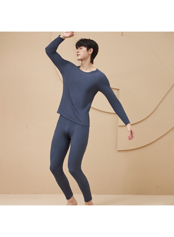 LANG SHA Langsha Men's Autumn Thermal Set Cashmere Mulberry Silk Warm Underwear 10a Antibacterial Mite-resistant Far-infrared Heating Thermal Underwear - Image 4