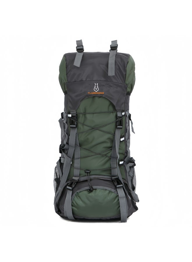 FLAMEHORSE New 60L Backpack Outdoor Backpack Men and Women Mountaineering Bag Rainproof Backpack - Image 1