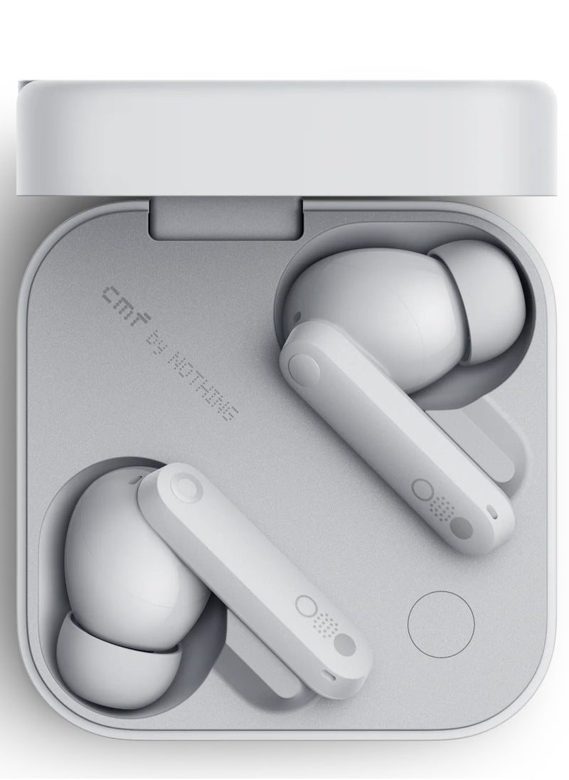 CMF - Buds Pro 2 ChatGPT Integrated True Wireless With Clear Voice Technology 2.0 50 dB Smart Active Noise Cancellation Spatial Audio Effect IP55 white(Latest version 2025) - Image 1