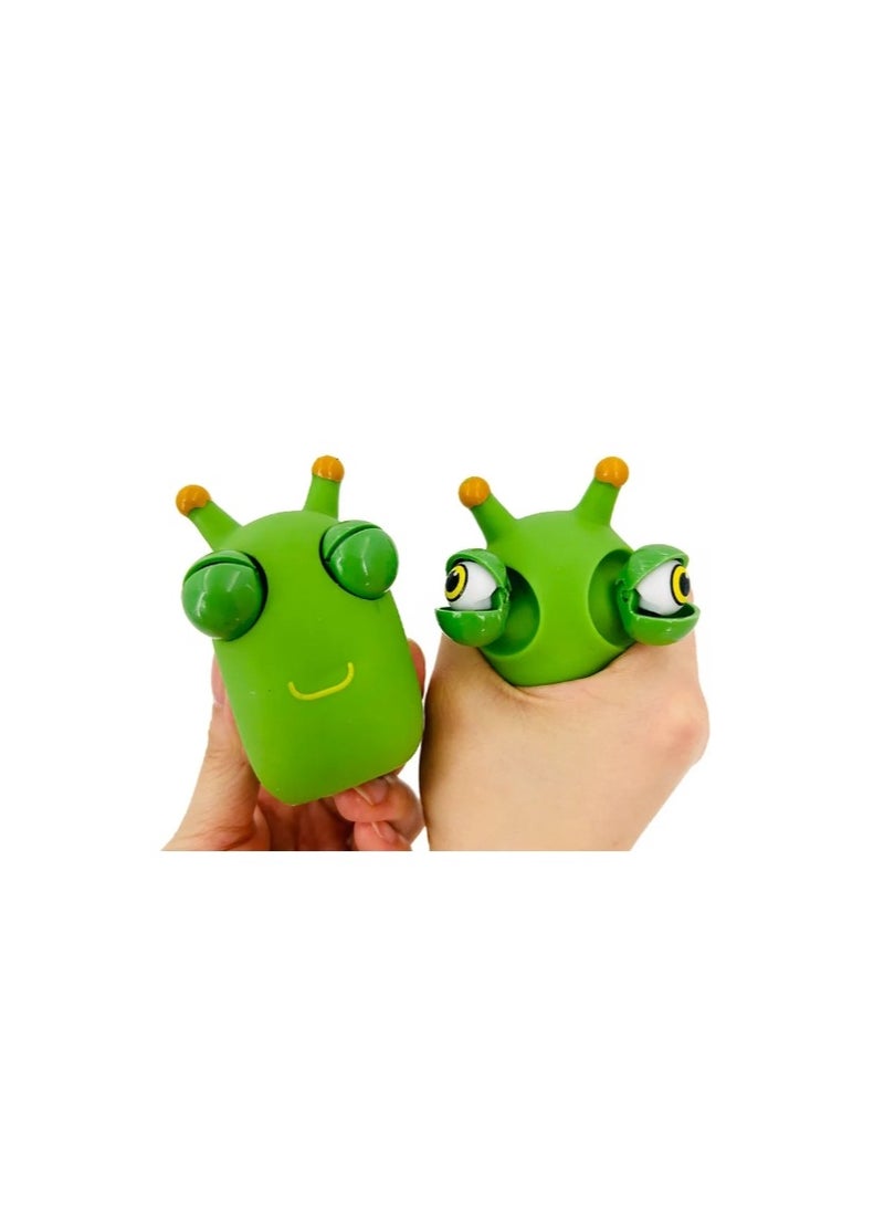 Funny Eyeball Burst Squeeze Toy Green Eye Caterpillar Pinch Toys - Image 4