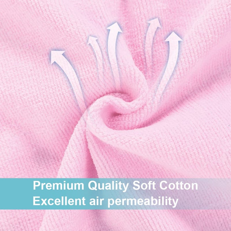 MICHLEY Unisex Baby Animal Hooded Bath Towel Soft Cotton Beach Swimming Bathrobe for 0-6T, Pink Fox - Image 4