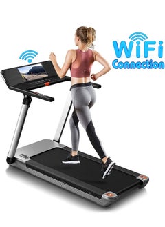 Foldable Treadmill with 4 HP Motor, Shock Absorption | Large Running Surface, TFT Display, WIFI Connectivity & Bluetooth Speakers | Running Machine for Home Gym & Office – EM-1286 - pzsku/Z6AF6CDE71BCAEB1186EFZ/45/_/1652890769/02cb51c7-01c8-41a9-ade5-9b8dd99c6a9d