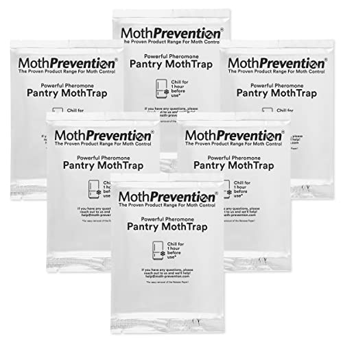 MothPrevention Powerful Pantry Moth Traps Pack of 6 | Moth Killer with Pheromones | Kitchen Moth Trap for Your Home | Maximum Pheromone Dispersal | No Odor - Image 5