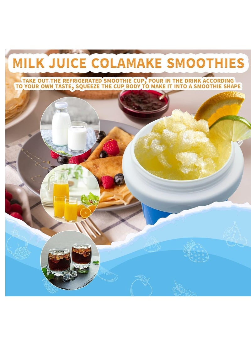 إلترازون Slushy Maker Cup, Slushy Maker Ice Frozen Squeeze Cup Cooling Maker Cup Freeze Mug Milkshake Smoothie Mug - Image 3