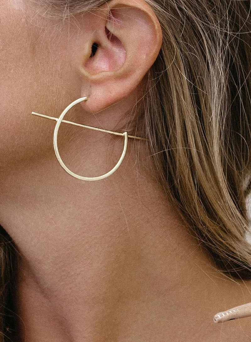 SHASHI Linear Hoop Earrings