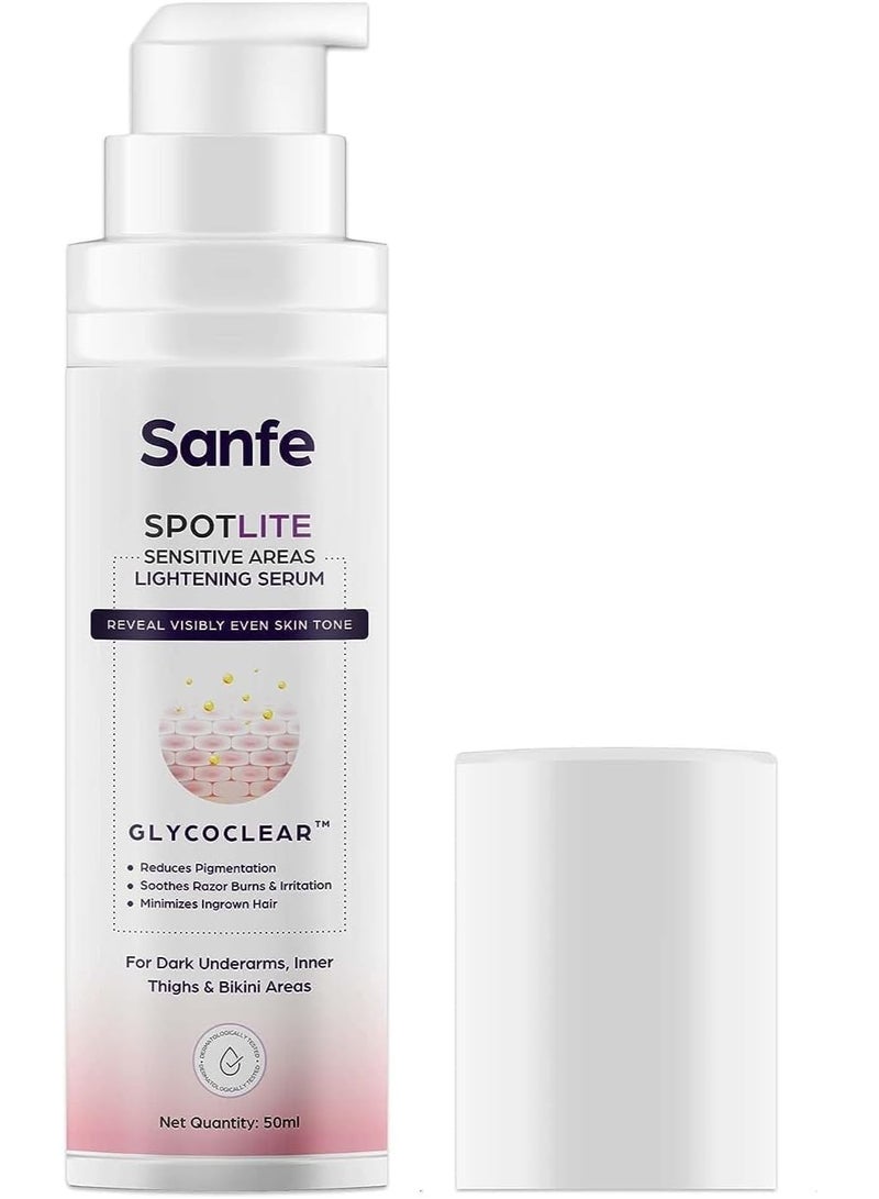 Sanfe Spotlite Sensitive Body Serum For Dark Underarms, Inner Thighs and Sensitive Areas 50gm - Image 1