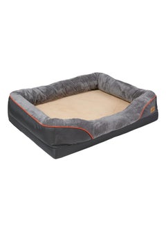 WISFOR Portable Orthopaedic Dog Bed 97 x 72 cm Extra Large Soft Dog Sofa Memory Foam Pet Bed Dog Couch with Raised Edges Removable and Washable Cover Non-Slip Underside for Large Dogs  - Image 1