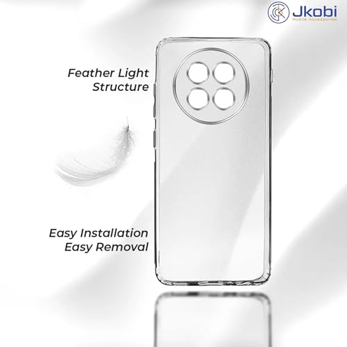 Jkobi Back Cover for Realme Narzo 70x 5G (Silicone Clear Shockproof Case with Camera Protection | Soft and Flexible | Transparent) - Image 2