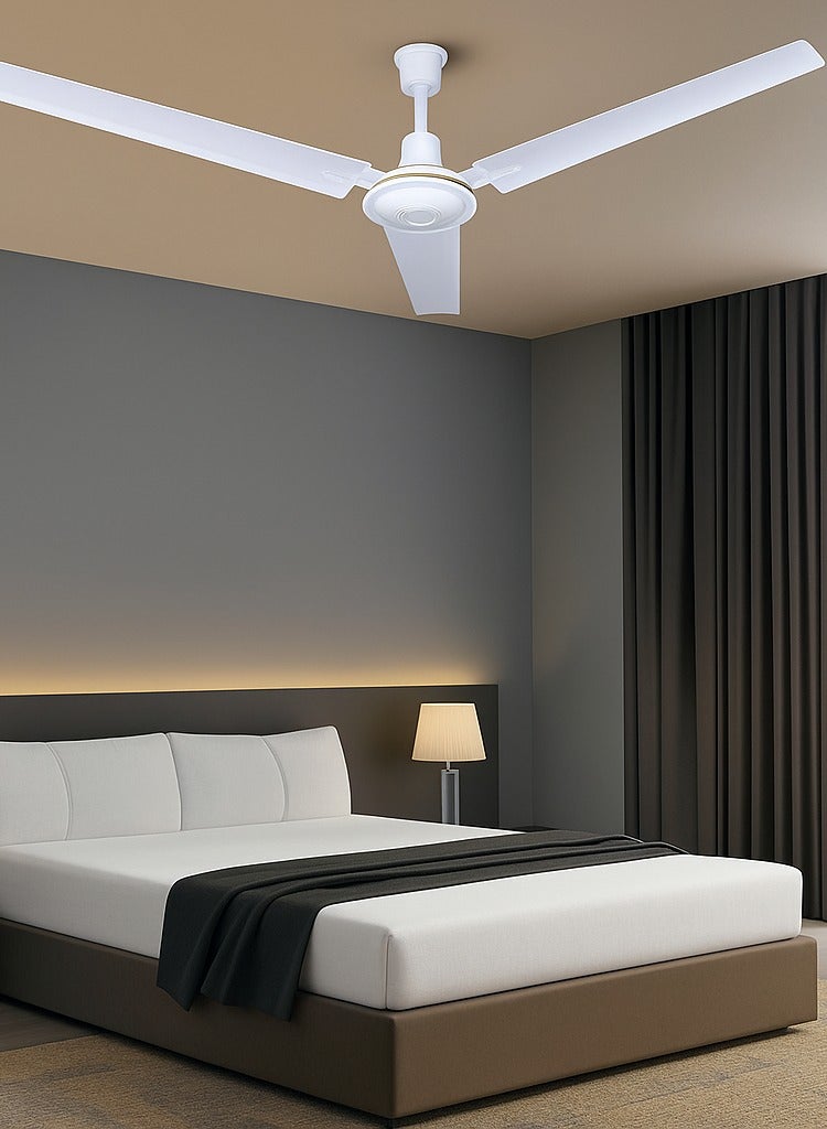 KED 56-Inch Ceiling Fan with 5-Speed Dimmer | 220V-240V, 75W Copper Motor | High-Performance Iron & PC Body | Silent Operation | Ideal for Home, Office & Commercial Use - Image 4