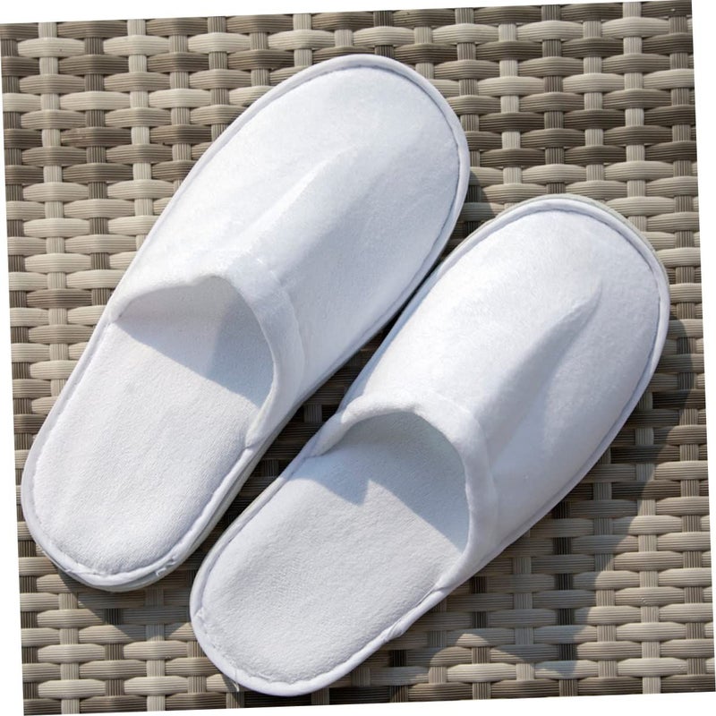 10 Pairs Non Slip Slippers for Women Men Hotel Spa Travel Pedicure - Image 3