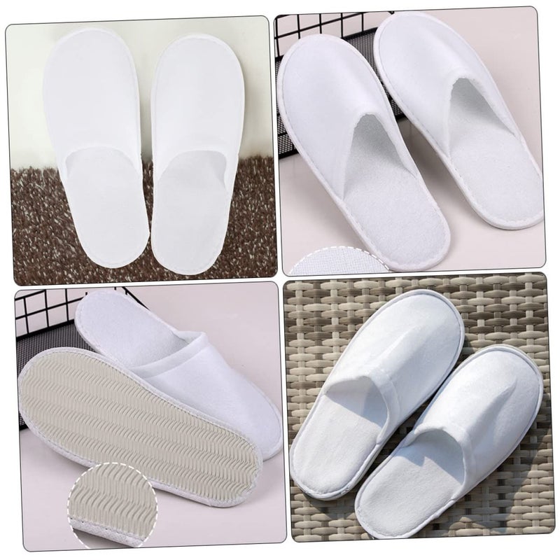 10 Pairs Non Slip Slippers for Women Men Hotel Spa Travel Pedicure - Image 4