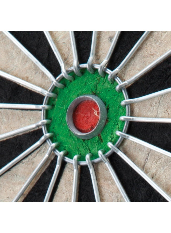 DEXO Shot King Sisal Fiber Bristle Dartboard – Tournament Size 18” Professional Dart Board with Steel Tip Darts & Mounting Hardware - Image 4