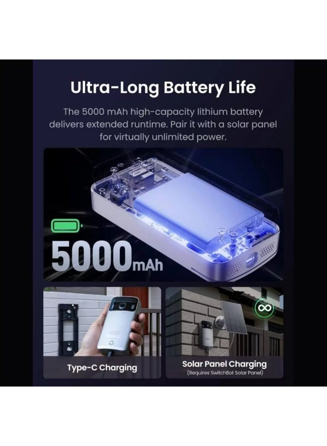 SwitchBot Video Doorbell Camera Wireless with Monitor - Image 3