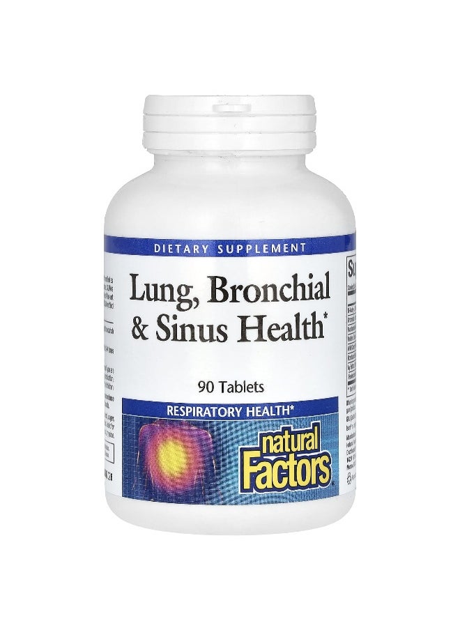 natural Factors Natural Factors, Lung, Bronchial & Sinus Health, 90 Tablets 
