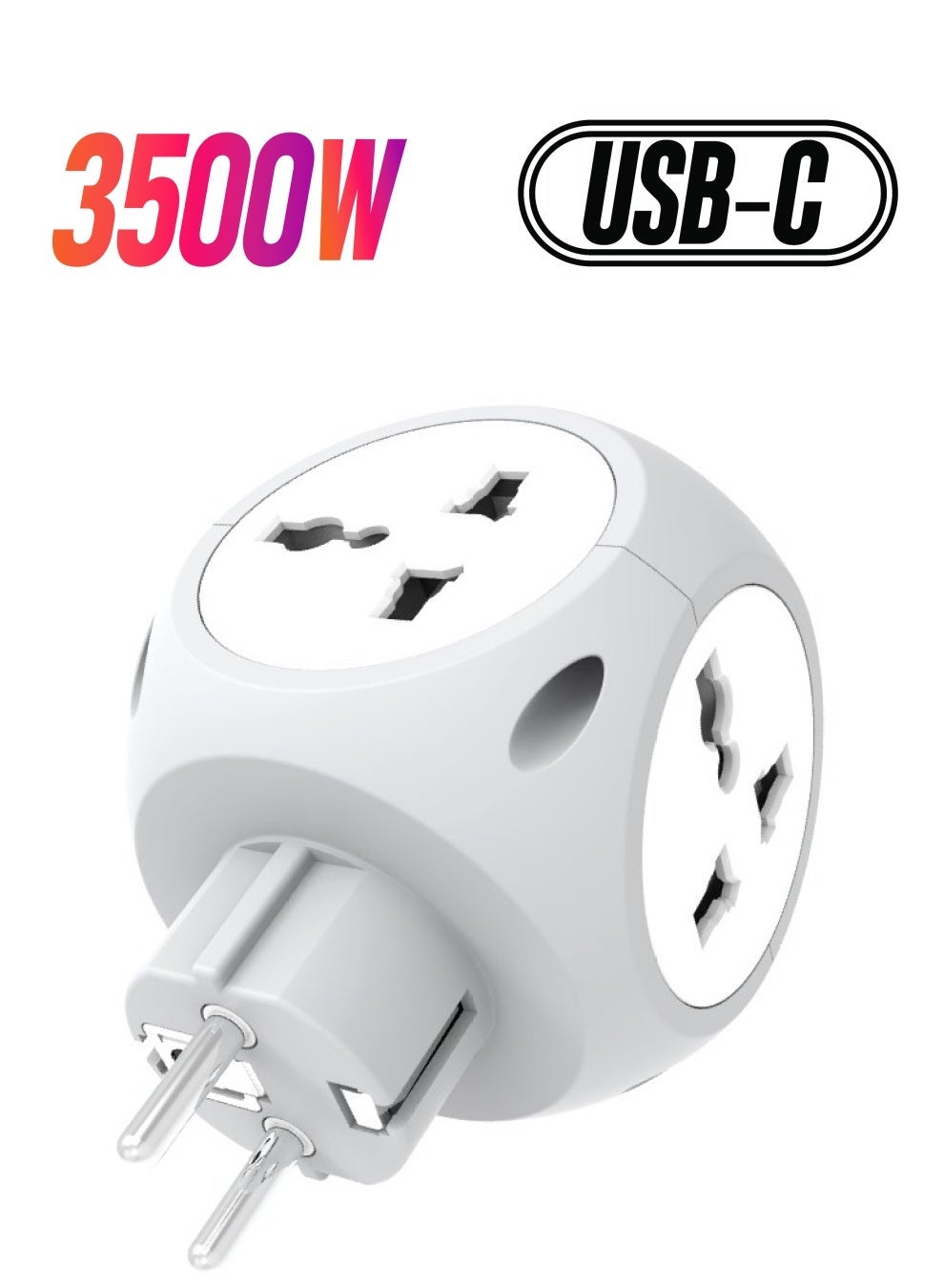 Green Lion Green Lion Multiport Travel Adapter Eu Plug 4W Z6AF74AB2A2E99A860E5DZ