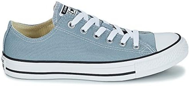 Converse Women's Chuck Taylor All Star Dainty Low Top Sneaker - Charcoal - Image 3