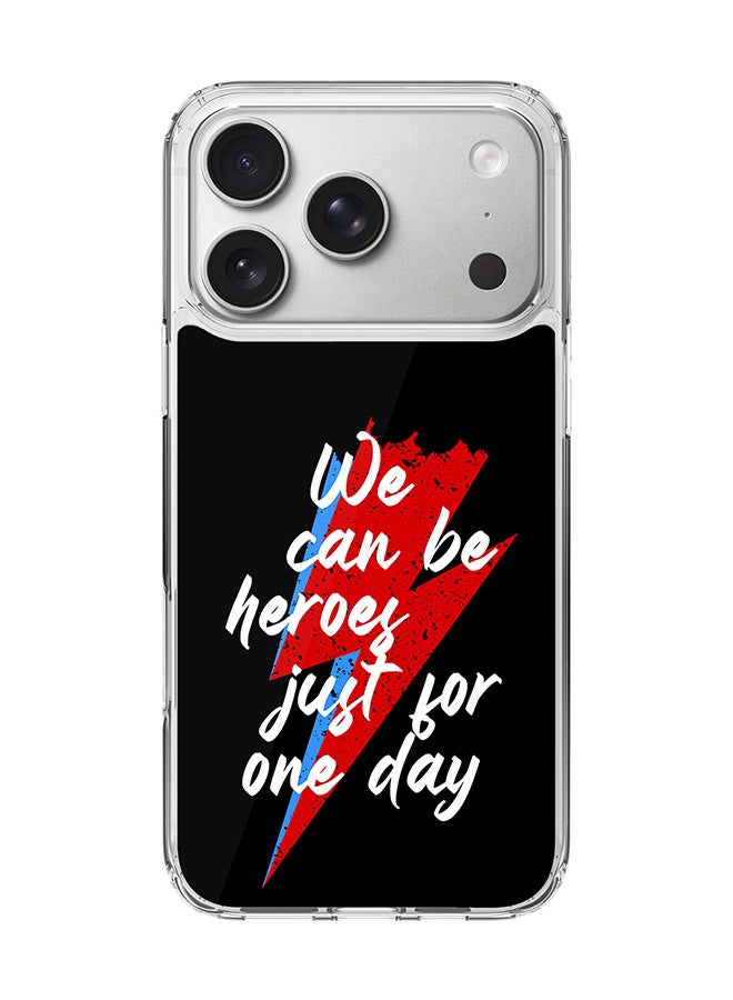 Classic Clear MagSafe Case for iPhone 17 Pro , Hybrid Soft Case Flexible Edges Anti Drop TPU PC Gel Thin Transparent Cover [ Designed for iPhone 17 Pro ] - We can be heros