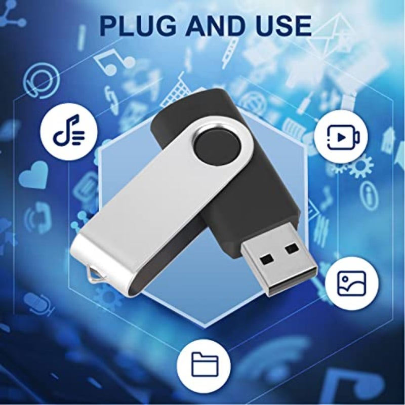 محرك أقراص فلاش OTG USB 3.0 Type-C/Type-A سعة 2 تيرابايت للهواتف وأجهزة الكمبيوتر والأجهزة اللوحية؛ غلاف معدني، أسود؛ نقل سريع ومتين وقابل للترقية إلى 128 جيجابايت - Image 3