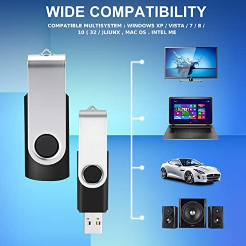 محرك أقراص فلاش OTG USB 3.0 Type-C/Type-A سعة 2 تيرابايت للهواتف وأجهزة الكمبيوتر والأجهزة اللوحية؛ غلاف معدني، أسود؛ نقل سريع ومتين وقابل للترقية إلى 128 جيجابايت - Image 4