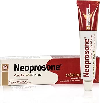 Neoprosone كريم نيبروسون لتفتيح البشرة 17 أونصة سائلة 50 مل للمناطق الحساسة الجسم الركب الإبطين المرفقين - Image 1