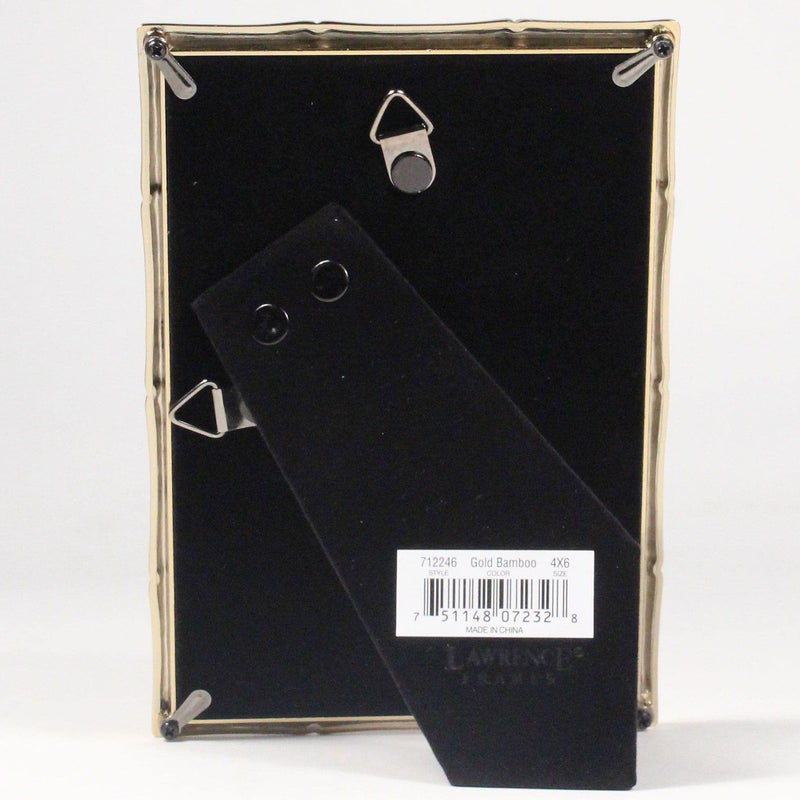 لورانس فرايمز لورانس 712246 4 بوصة W × 6 بوصة H الإطار المعدني الذهبي مع تصميم الخيزران - Image 3