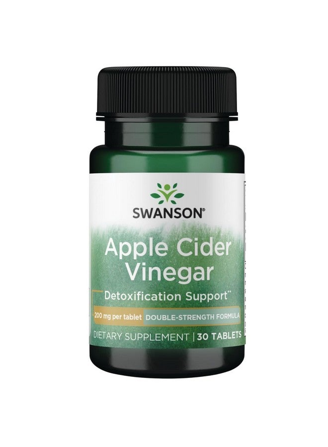 Swanson Double-Strength Apple Cider Vinegar 200 Milligrams 30 Tabs - Image 1