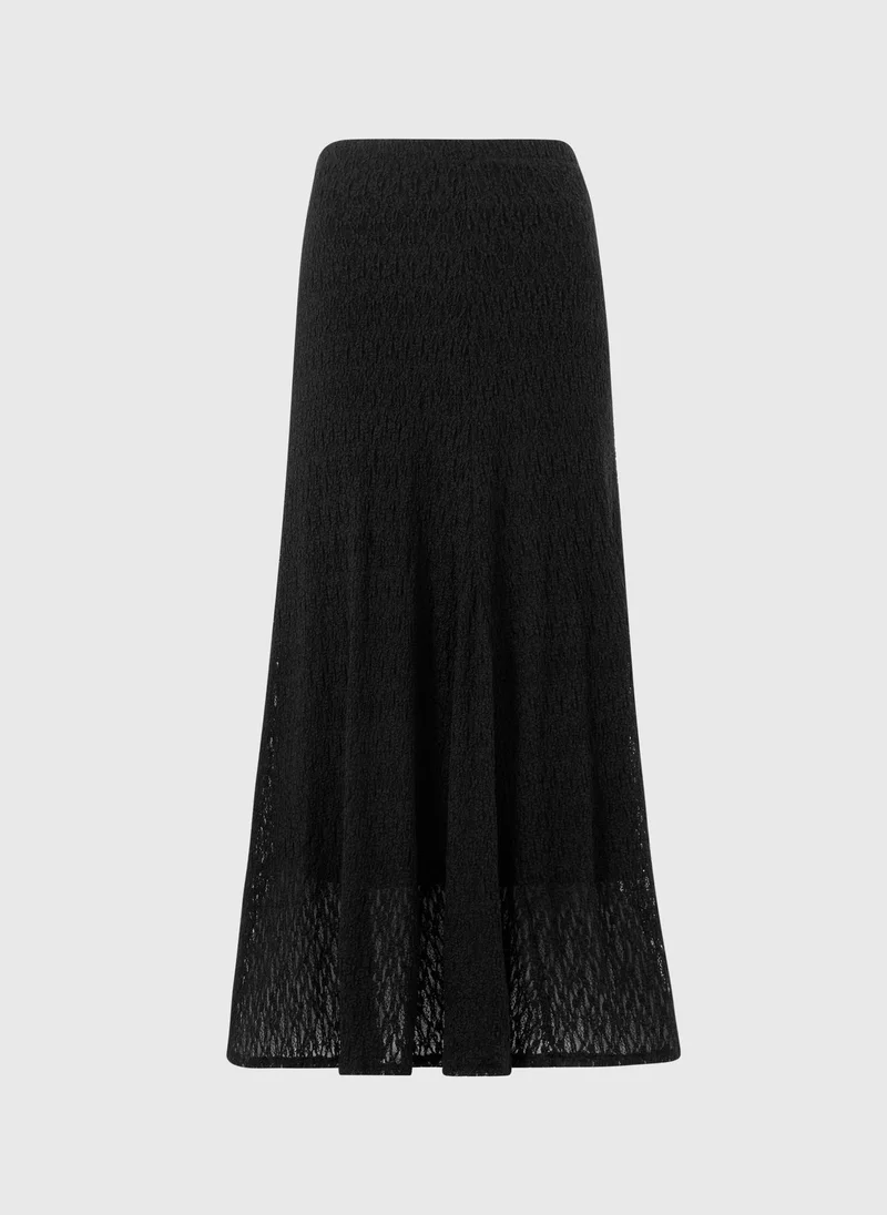 Matalan Black Lace Midaxi Co Ord Skirt
