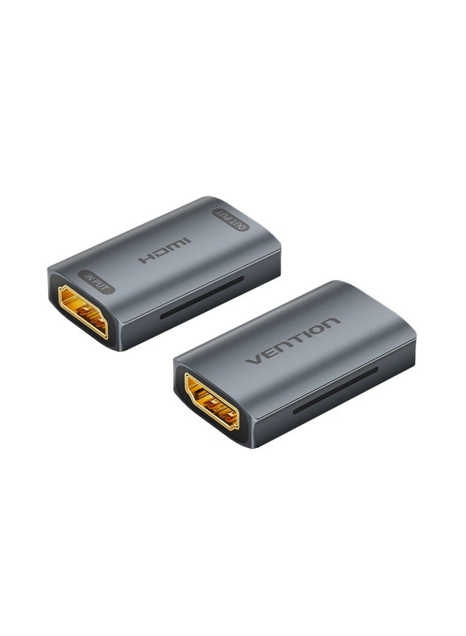 VENTION HDMI Female to Female Repeater Gray Aluminum Alloy Type - Image 1