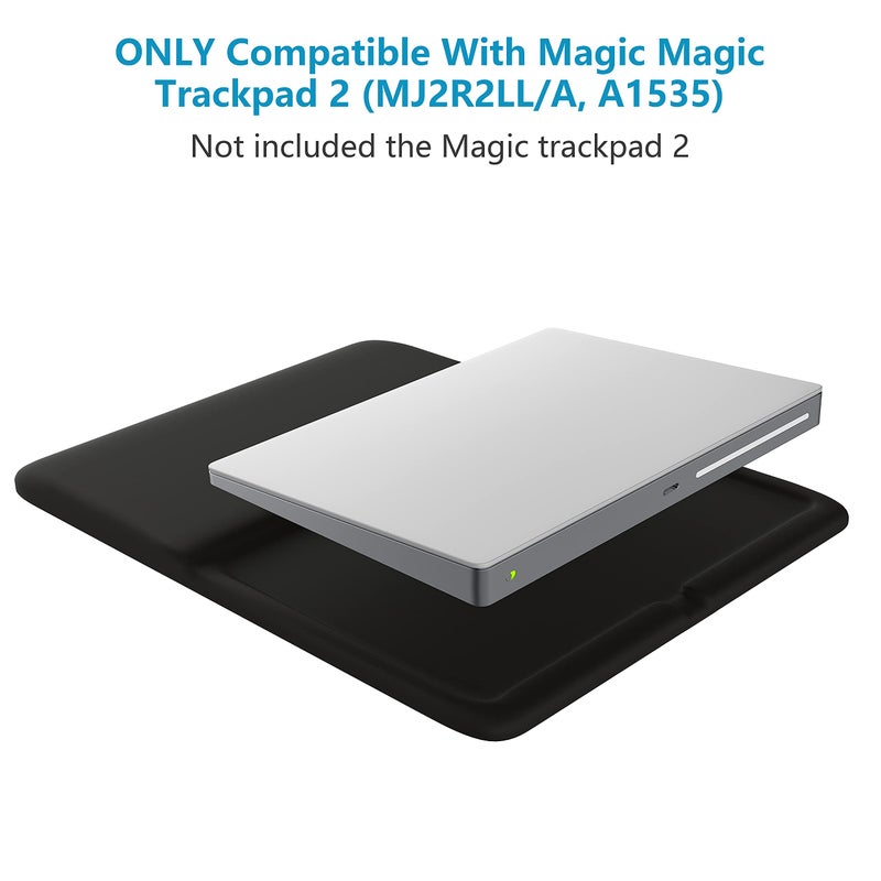 HONKID Wrist Rest for Magic Trackpad 2(MJ2R2LL/A, A1535), Wrist Rest Relieve Pain & Fatigue, Black - Image 4