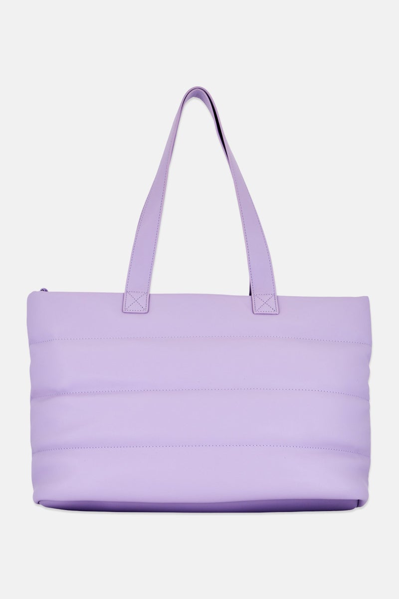 Kenneth Cole حقيبة توت نسائية بشعار العلامة التجارية، لافندر - Image 3