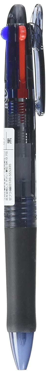 Zebra Technologies ZEBRA Clip-On G Series 3 Color Ballpoint Multi Pen, 0.7 mm, Black Body (B3A3-BK) - Image 1