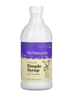 NuNaturals Concentrated Simple Syrup 16 fl oz 0.47 L  - Image 1