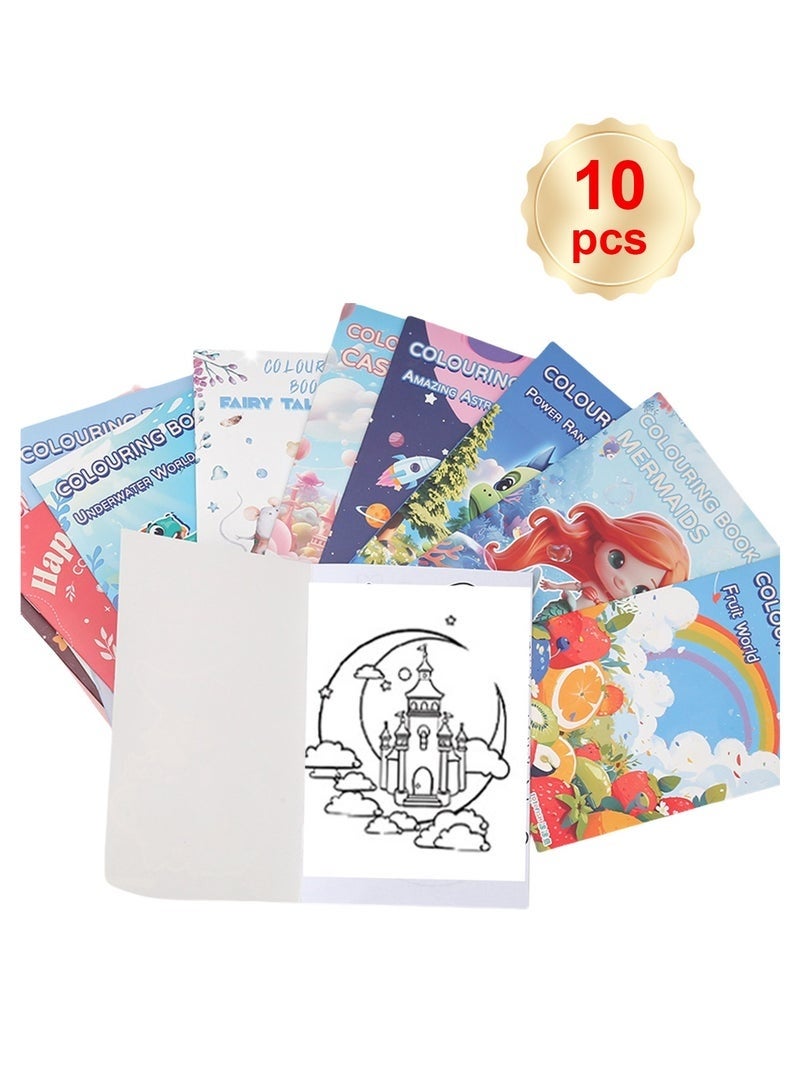 DURKU 10 Pieces Coloring Books For Kids Classroom Activity Children Early-education Toys Perfect Gift - Image 1
