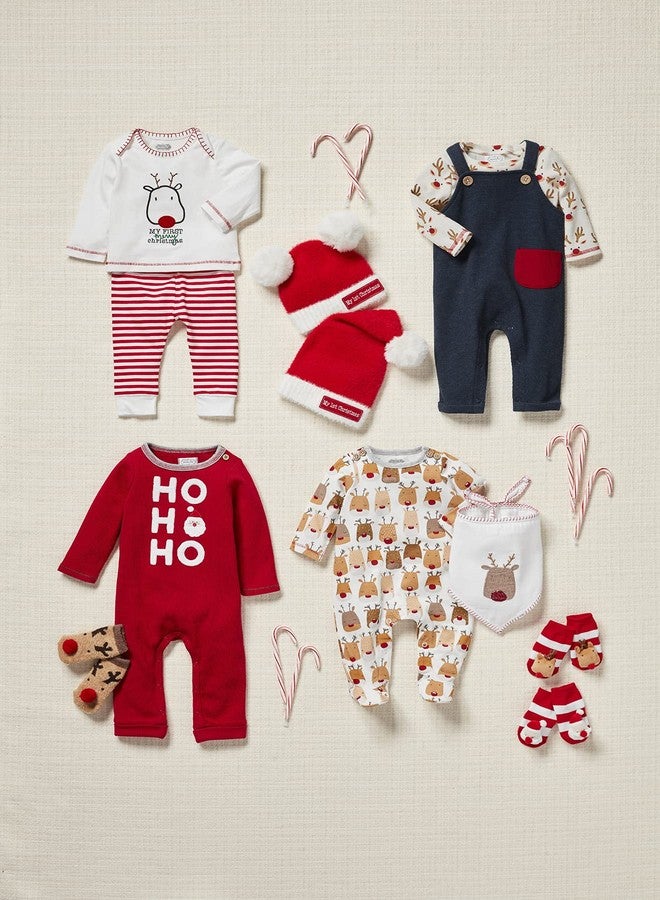 Mud Pie Baby Boys' First Christmas 2 Piece Set, White, 3-6 Months - Image 2