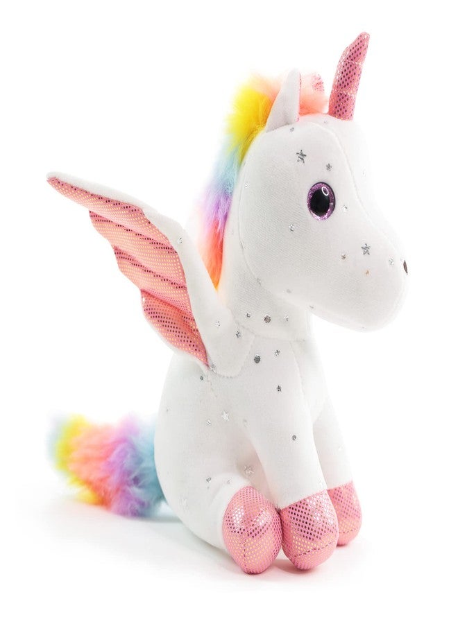 Sew Butiful 8" Unicorn Stuffed Animal - Cute Plush Toy Gift for 3-8 Years Old Girls, Soft Birthday Present for Baby, Toddler, Kids, Decor (White) - Image 1