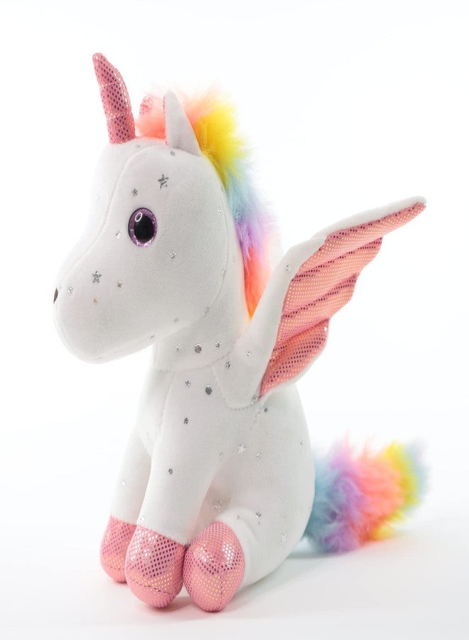 Sew Butiful 8" Unicorn Stuffed Animal - Cute Plush Toy Gift for 3-8 Years Old Girls, Soft Birthday Present for Baby, Toddler, Kids, Decor (White) - Image 2
