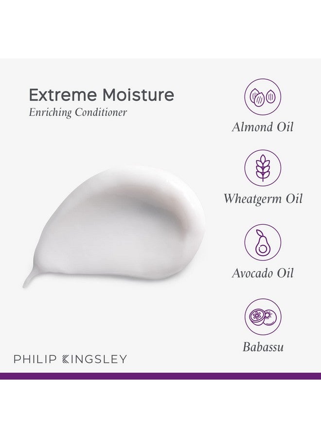 فيليب كينجزلي بلسم مرطب فائق الترطيب للشعر المجعد والجاف التالف بزيت اللوز والقمح والباباسو والأفوكادو يرطب ويفك التشابك ويضيف لمعانًا، 6.76 أونصة. - Image 3