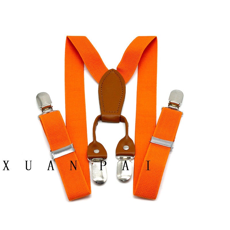 Spot Children 2.5Cm Fashion Y 3 Clip Elastic Strap Clip Men'S And Women'S Baby Suspenders - Image 3