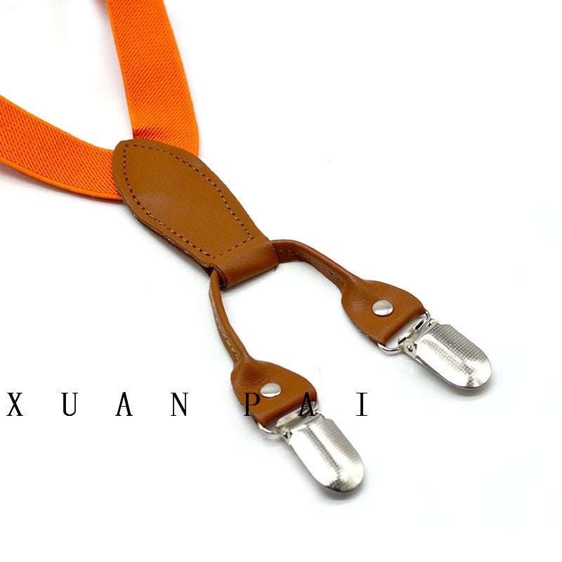 Spot Children 2.5Cm Fashion Y 3 Clip Elastic Strap Clip Men'S And Women'S Baby Suspenders - Image 4