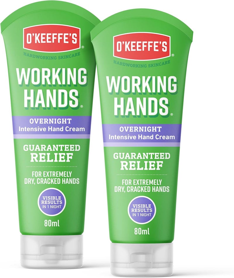 OKeeffes Working Hands Overnight 80ml 2 Pack