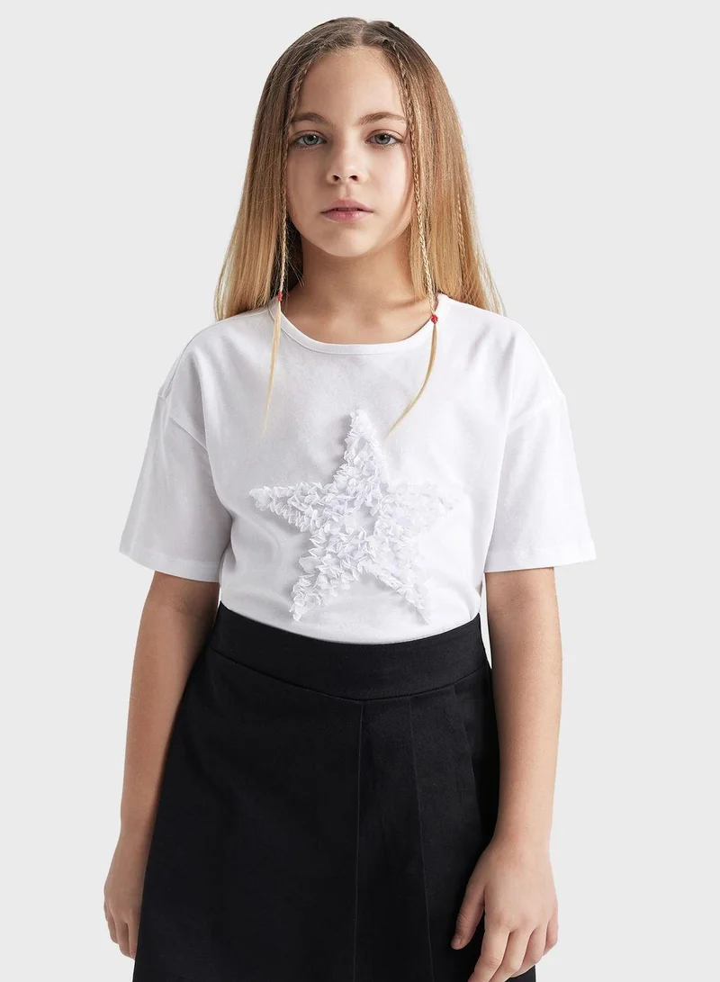 DeFacto Girl Relax Fit Short Sleeve Body