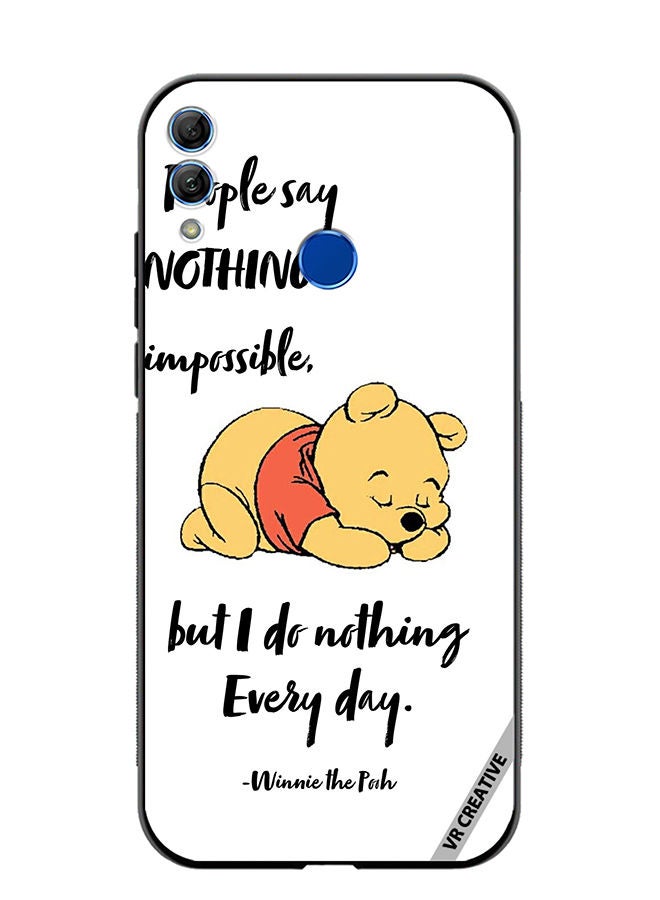 Protective Case Cover For Honor 10 Lite Nothing Winnie Design Multicolour