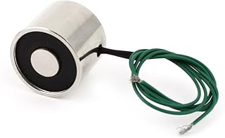 uxcell uxcell Uxcell Electric Lifting Magnet Electromagnet Solenoid, Lifting Holding, 25 mm, 11 lb.  - Image 1